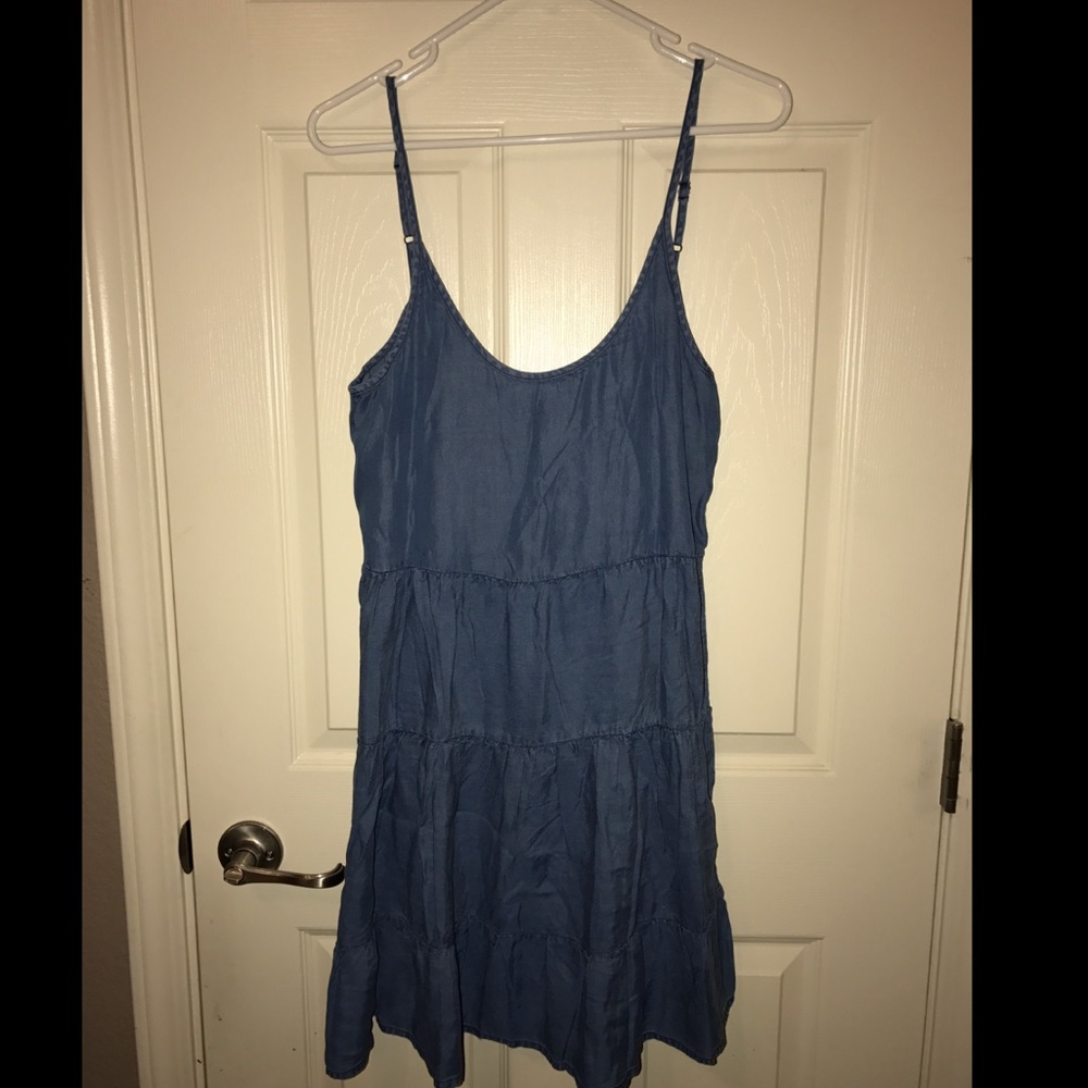 Styles for Less spaghetti strap denim dress Medium